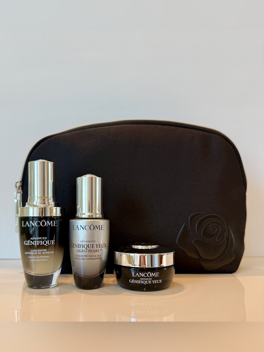 NEW Lancome 4-Pc FULL-Size Skincare Gift Set,Genifique Serum➕Eye Serum➕Eye Cream